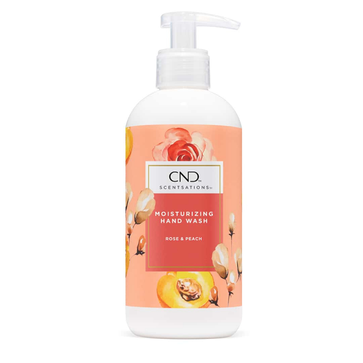 CND Scentsations Moisturizing Hand Wash Peach & Rose 390 ml in the group CND / Scentsations at Nails, Body & Beauty (00972)