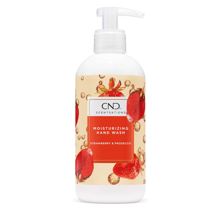 CND Scentsations Moisturizing Hand Wash Strawberry & Prosecco 390 ml in the group CND / Scentsations at Nails, Body & Beauty (00974)