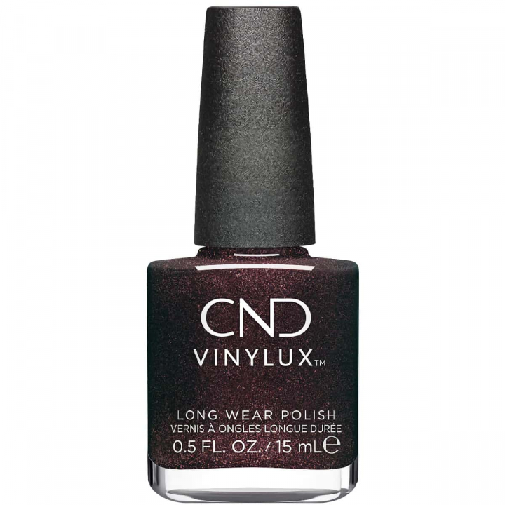 CND Vinylux Forever Green - Deep Metallic Plum Shade