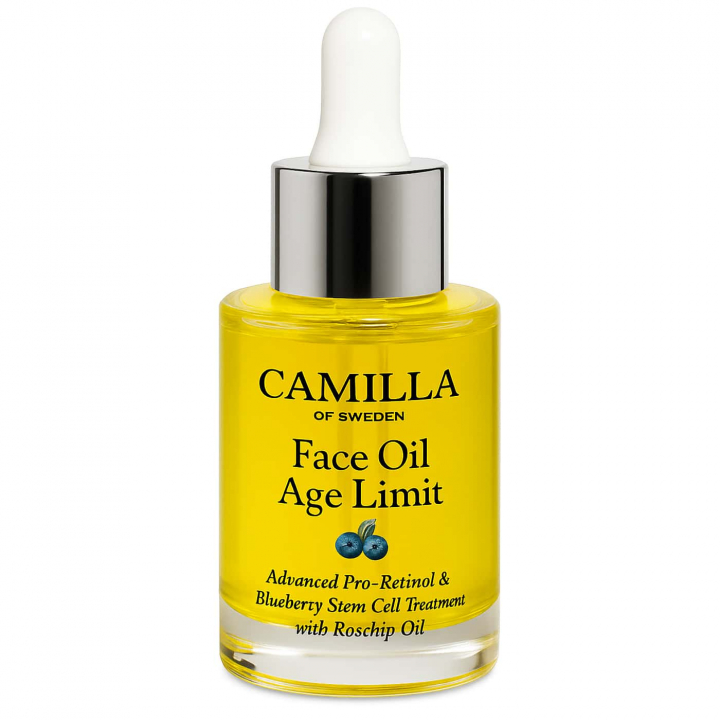 Camilla of Sweden Face Oil Age Limit facial oil with retinol | anti-aging, blueberry stem cells and rosehip seed oil