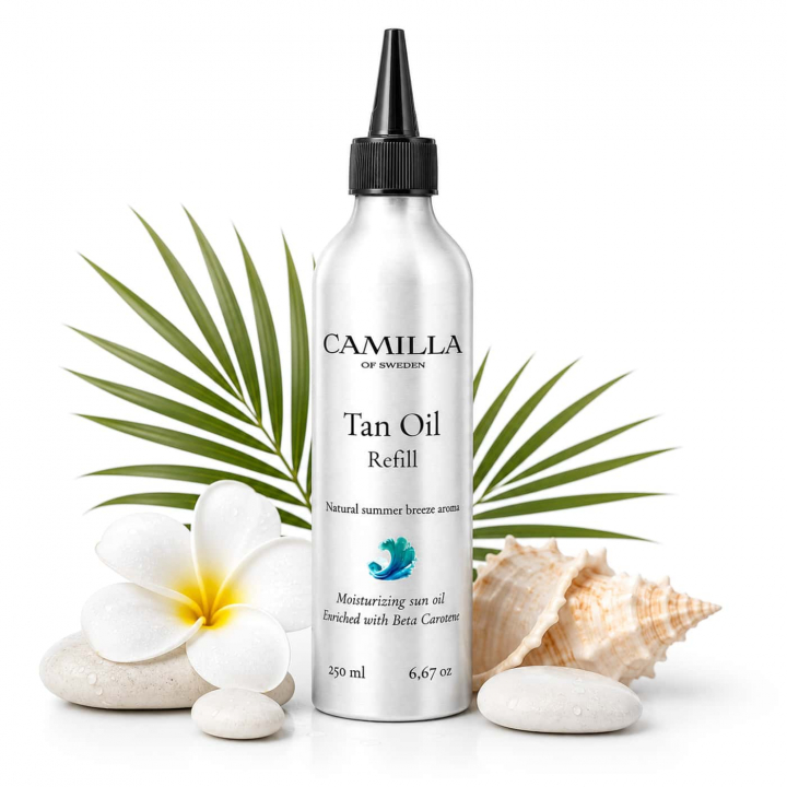 Camilla of Sweden Tan Oil Refill Summer Breeze 250 ml beta-carotene enriched tanning oil