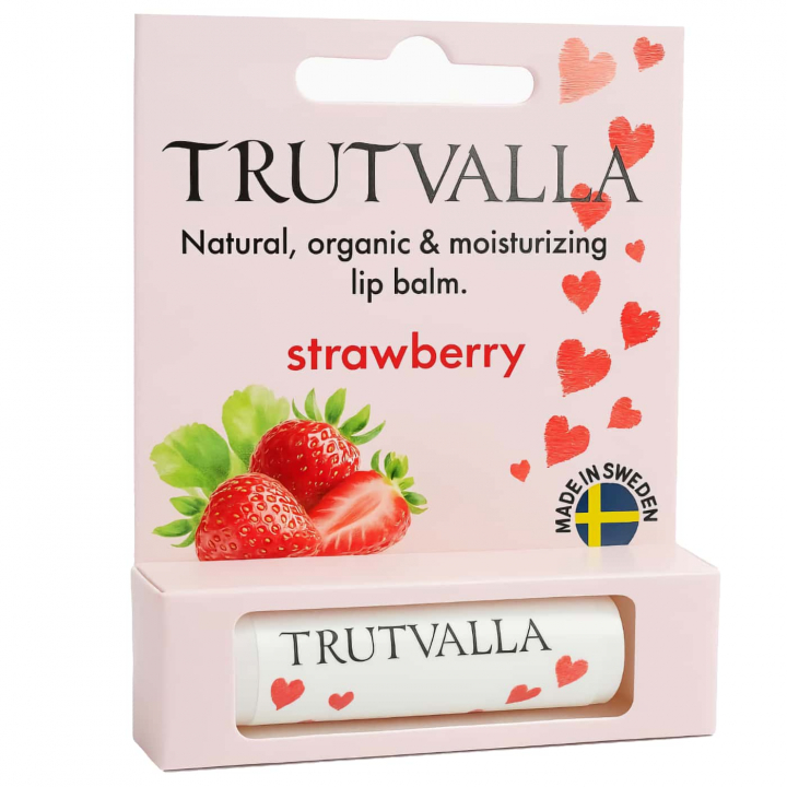 Camilla of Sweden Trutvalla Lip Balm Strawberry - Natural moisturizing lip balm with strawberry - For dry lips