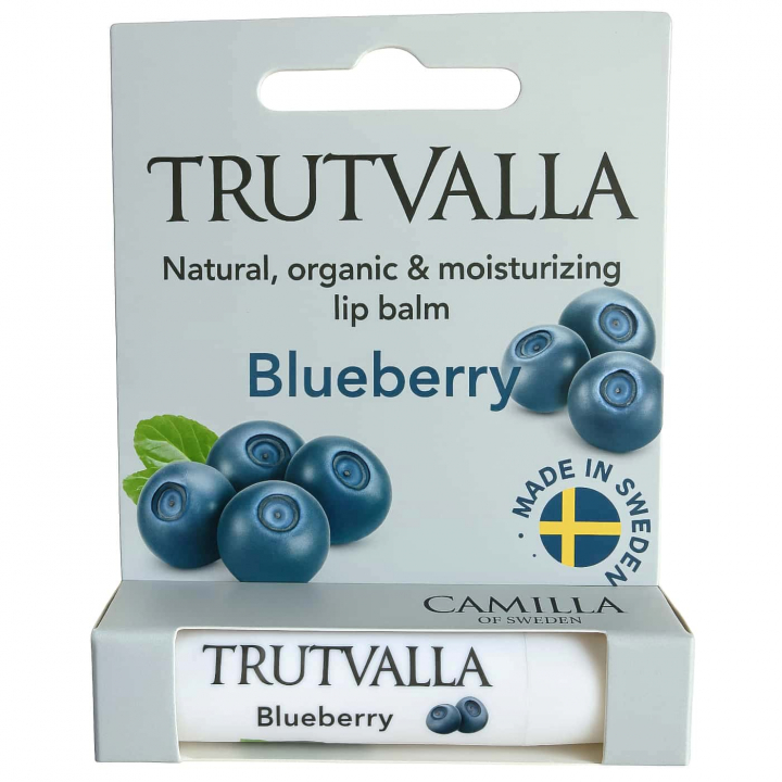 Trutvalla Lip Balm Blueberry | Organic lip balm with natural blueberry scent for soft, moisturized lips