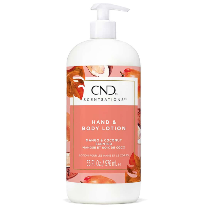 CND Scentsations Hand & Body Lotion Mango & Coconut 976 ml in the group CND / Scentsations at Nails, Body & Beauty (1173)