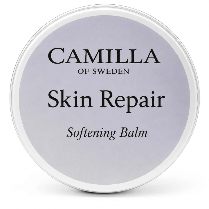 Skin Repair Softening Balm by Camilla of Sweden Camilla of Sweden Skin Repair Softening Balm in a round silver tin