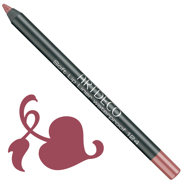 Artdeco Soft Lip Liner Waterproof No.124 Precise Rosewood in the group Artdeco / Lip Liners at Nails, Body & Beauty (172-124)