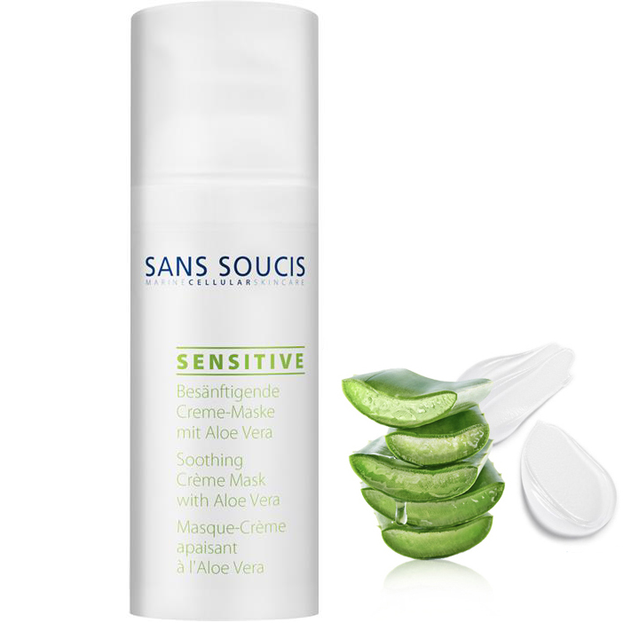 Sans Soucis Sensitive Soothing Creme Mask with Aloe Vera in the group Sans Soucis / Face Care / Sensitive at Nails, Body & Beauty (1747)
