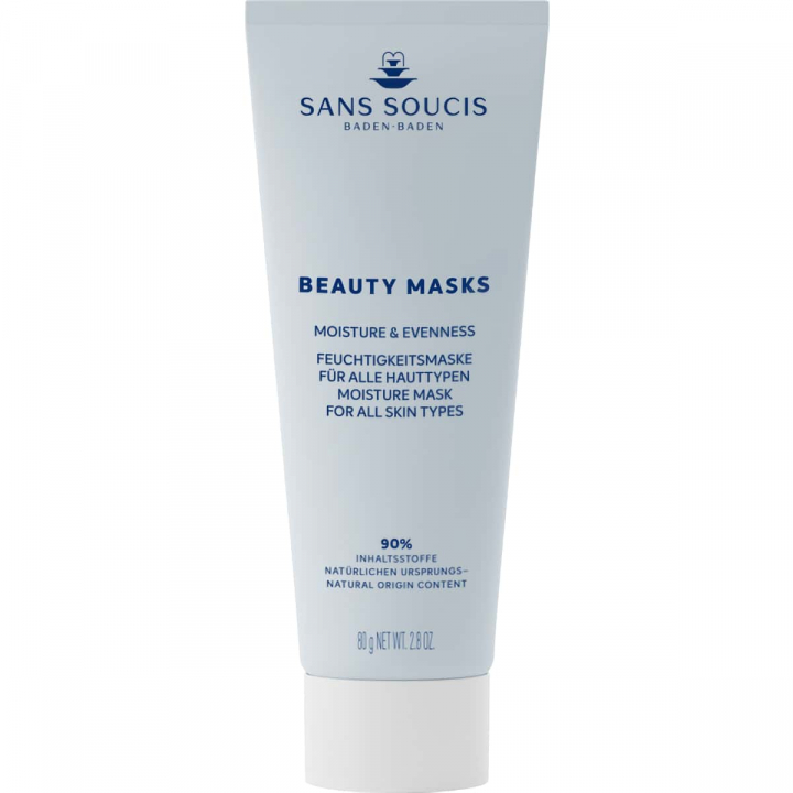 Moisturizing mask Sans Soucis with hyaluronic acid, niacinamide, perfect for all skin types.