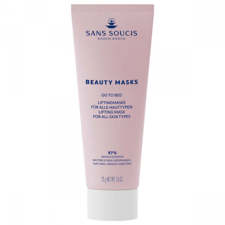 Rejuvenating overnight mask, Sans Soucis Go To Bed Lifting Mask, promotes skin elasticity and tone.