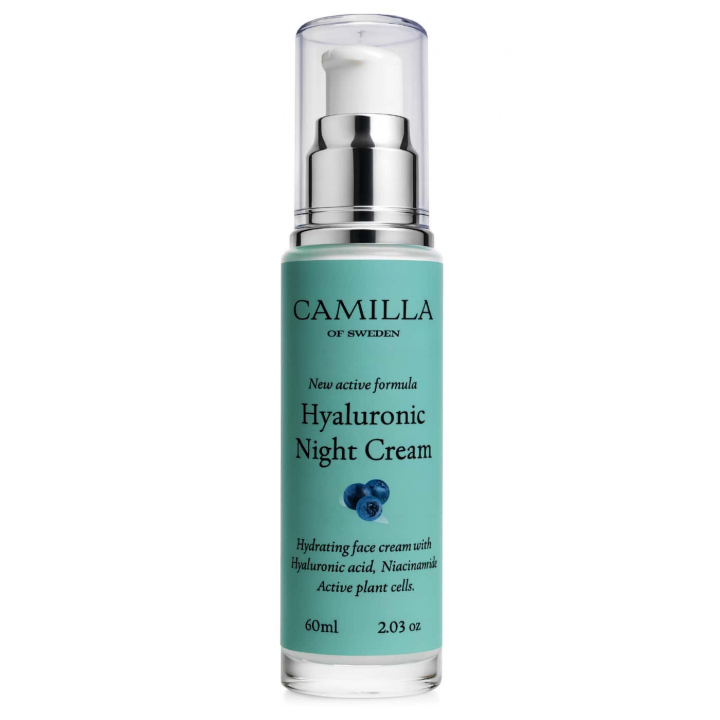 Camilla of Sweden Hyaluronic Night Cream hydrating night cream with hyaluronic acid and niacinamide for overnight care