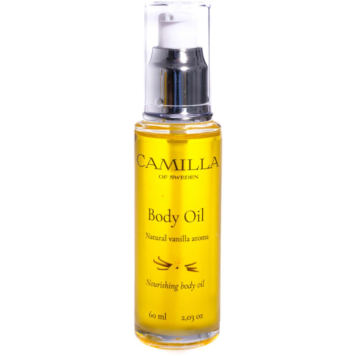 Camilla of Sweden Body Oil Vanilla – Hydrating body oil with jojoba, argan & shea butter | Natural skincare with warm vanilla scent