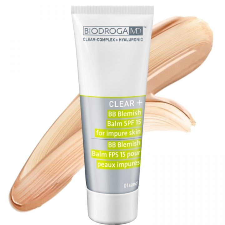 Biodroga MD Clear + BB Blemish Balm SPF 15 No.01 Sand in the group Product Cemetery at Nails, Body & Beauty (43612-1)