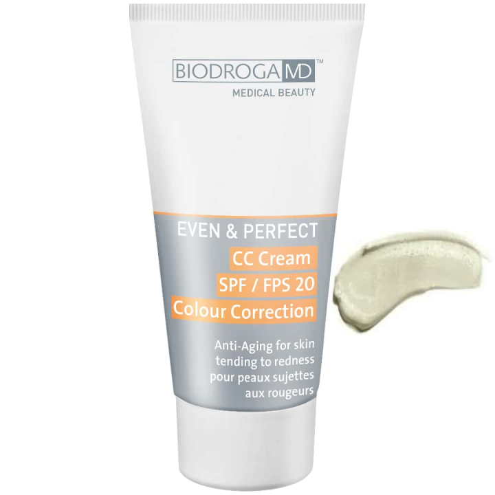 Biodroga MD Even & Perfect CC Cream SPF 20 Color Correction for skin tending to redness in the group Product Cemetery at Nails, Body & Beauty (44096-3)