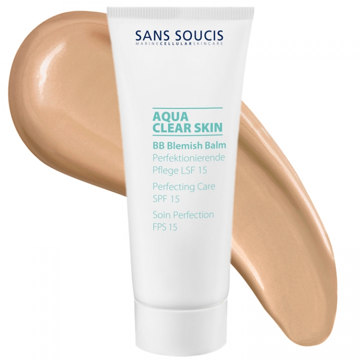 Sans Soucis Aqua Clear Skin BB Blemish Balm SPF15 -Bronze- in the group Sans Soucis / Face Care / Aqua Clear Skin at Nails, Body & Beauty (4411)