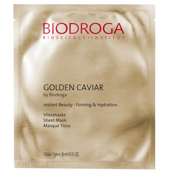 Biodroga Golden Caviar Instant Beauty - Firming & Hydration Sheet Mask	 in the group Biodroga / Skin Care / Golden Caviar at Nails, Body & Beauty (45362)