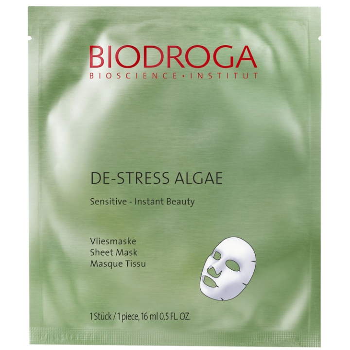 Biodroga De - Stress Algae Sensitive - Instant Beauty Sheet Mask in the group Biodroga / face Masks at Nails, Body & Beauty (45488)