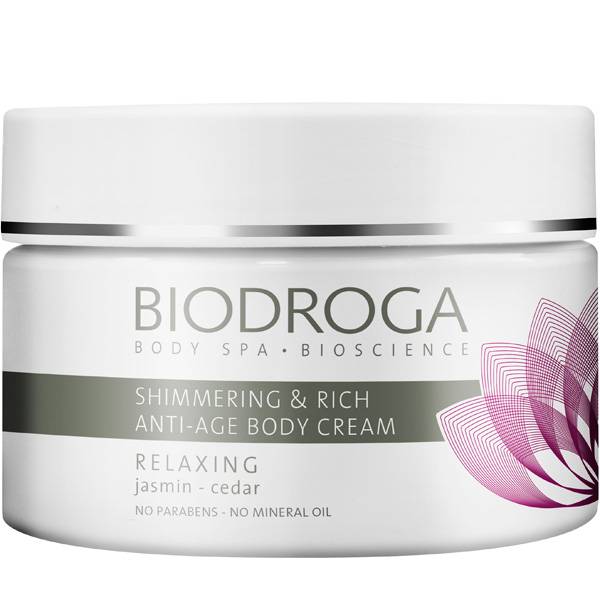 Biodroga Shimmering & Rich Anti-Age Body Cream Relaxing Jasmin - Ceder in the group Biodroga / Body Care at Nails, Body & Beauty (4589)