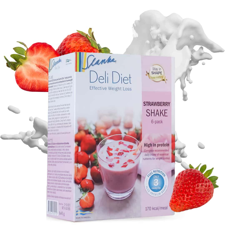 Slanka Deli Diet Strawberry Shake 6-Pack in the group SLANKA Deli Diet at Nails, Body & Beauty (4750)