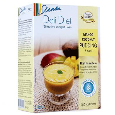 Slanka Deli Diet Mango Coconut Pudding 6-Pack in the group SLANKA Deli Diet at Nails, Body & Beauty (4754)