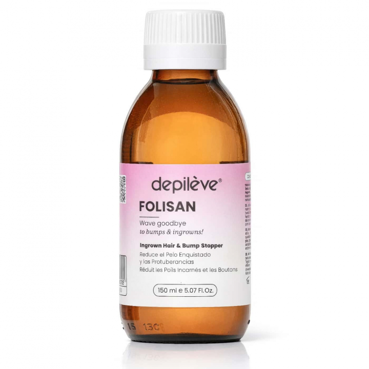 Depilève Folisan ingrown hair solution for ingrown hairs and post-shaving bumps