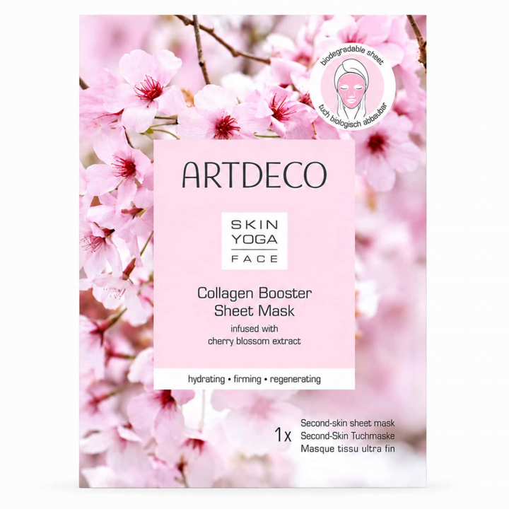 Artdeco Collagen Booster Sheet Mask hydrating collagen face sheet mask with hyaluronic acid