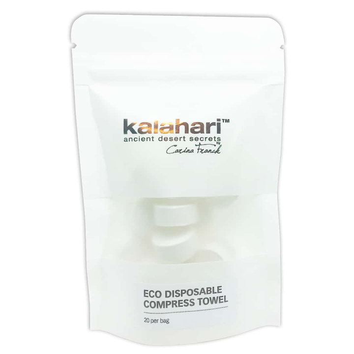 Kalahari Eco Disposable Compress Towel - 20 pack in the group Kalahari / Cleaning & Peeling at Nails, Body & Beauty (9568)