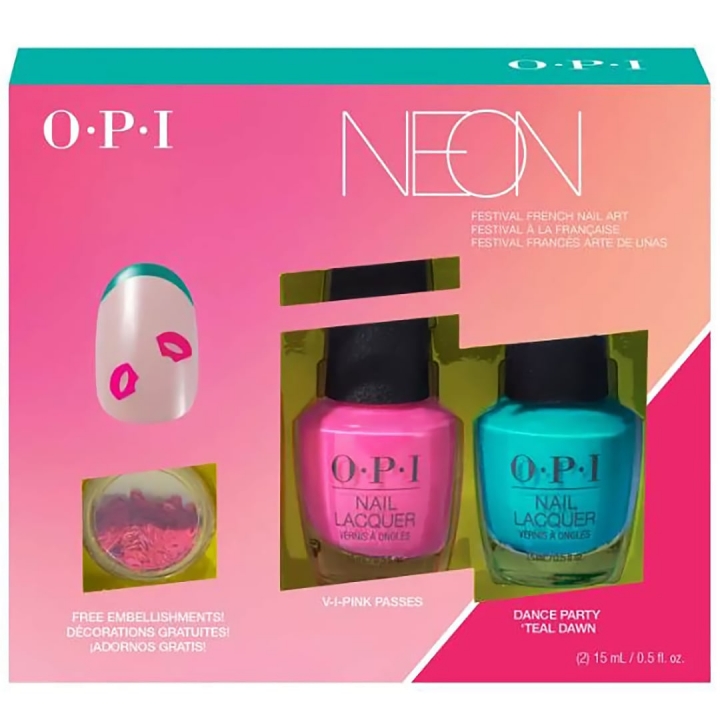 OPI Neon Festival French Nail Art in the group OPI / Nail Polish / Neon at Nails, Body & Beauty (DDN05)