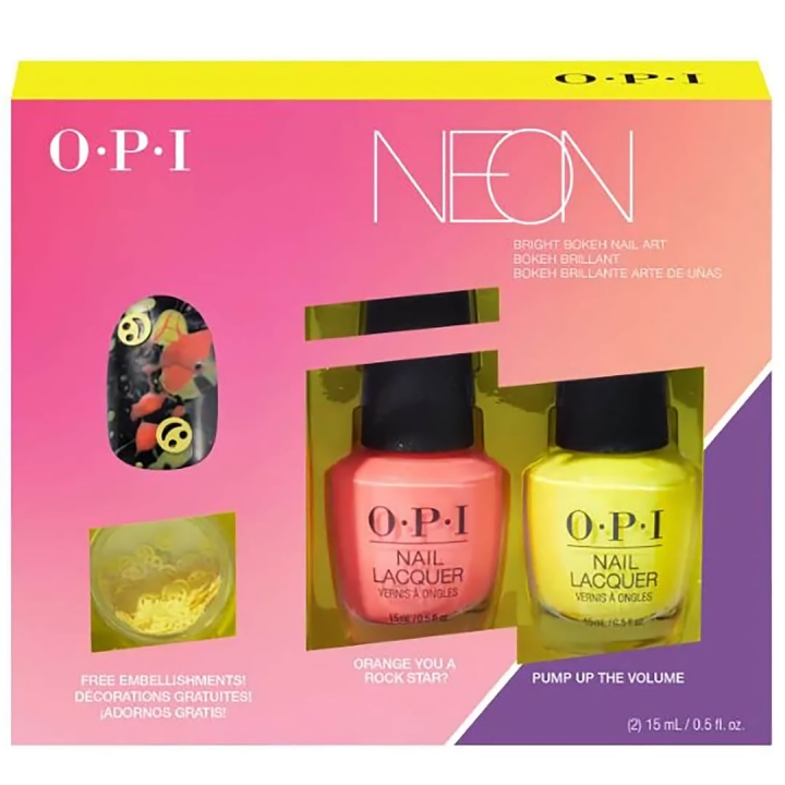 OPI Neon Bright Bokeh Nail Art in the group OPI / Nail Polish / Neon at Nails, Body & Beauty (DDN06)