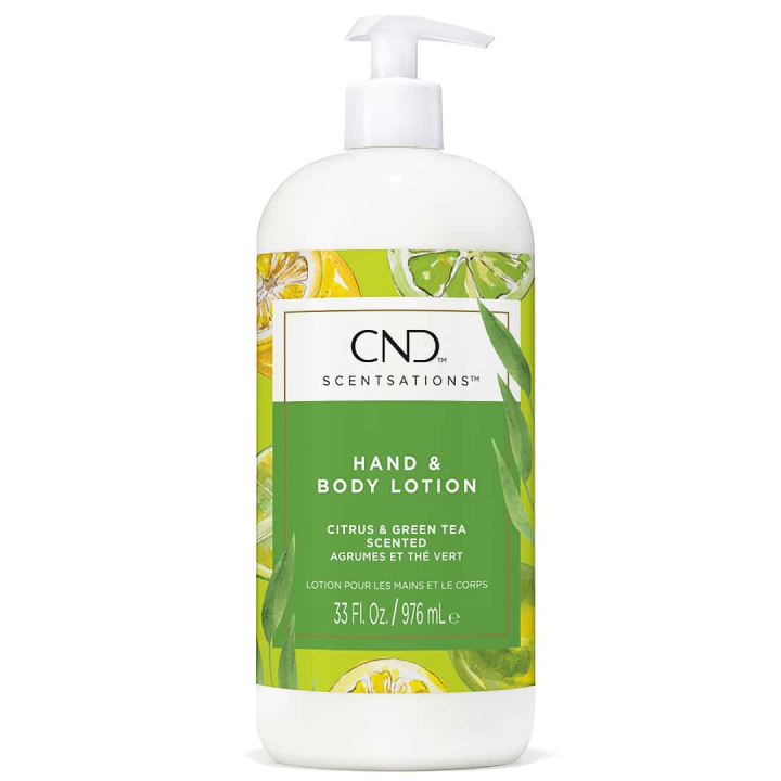 CND Scentsations Hand & Body Lotion Citrus & Green Tea 976 ml in the group CND / Scentsations at Nails, Body & Beauty (F21827A)