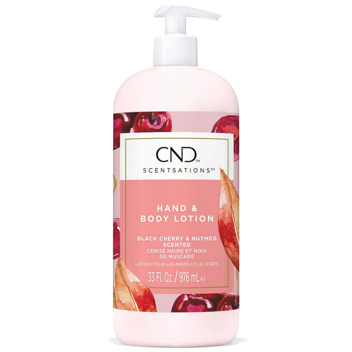 CND Scentsations Hand & Body Lotion Black Cherry & Nutmeg 976 ml in the group CND / Scentsations at Nails, Body & Beauty (F21827B)