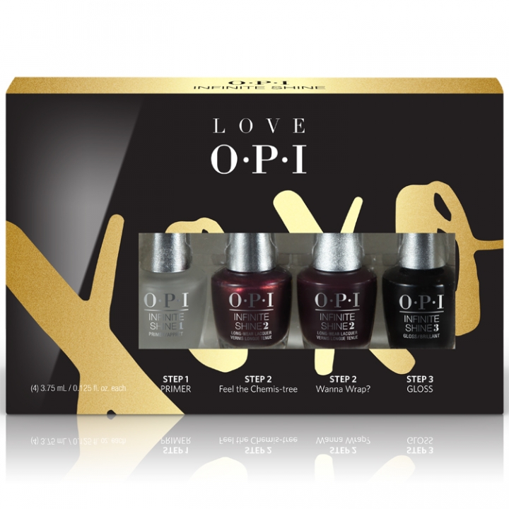 OPI Love OPI XOXO Infinite Shine 4-pack Minis in the group OPI / Infinite Shine Nail Polish / Love OPI, XOXO at Nails, Body & Beauty (HRJ57)