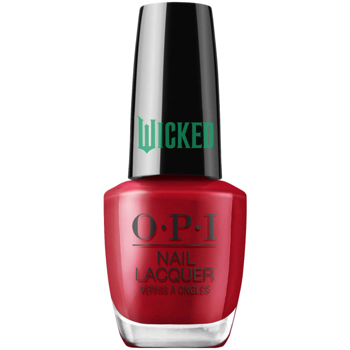 OPI Wicked Nessa-ist Rose - deep red crème shade for a bold and classic look, ideal for both everyday and festive occasions