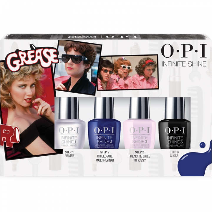 OPI Grease Infinite Shine 4-pack Minis in the group OPI / Infinite Shine Nail Polish / Grease at Nails, Body & Beauty (ISDG3)