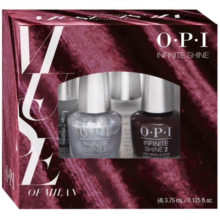 OPI Muse of Milan Infinite Shine 4-pack Minis in the group OPI / Infinite Shine Nail Polish / Muse of Milan at Nails, Body & Beauty (ISDM17)