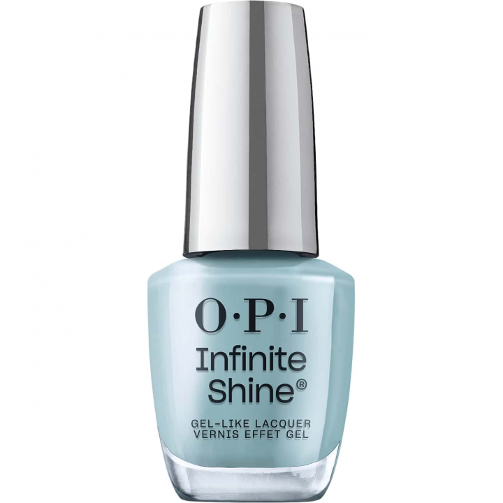 OPI Infinite Shine Totally Tu-blue-ar nail polish | Turquoise blue with soft gray undertone and fresh finish