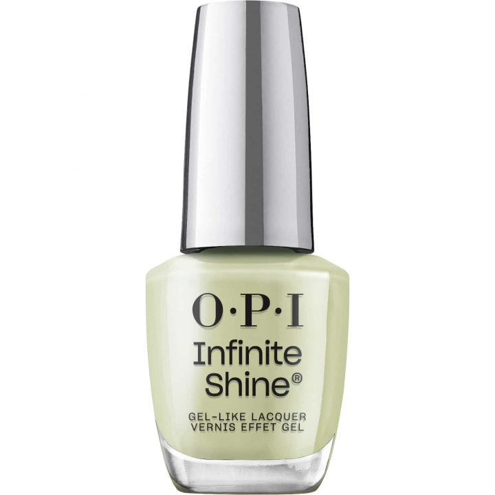 light green nail polish opi infinite shine oh baby creme finish