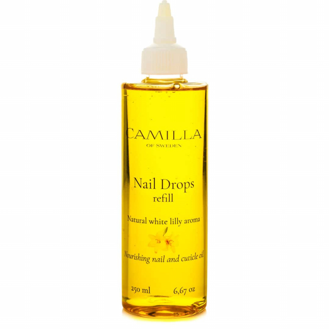 Camilla of Sweden Nail Drops Nail Oil 250ml -Refill- White Lily