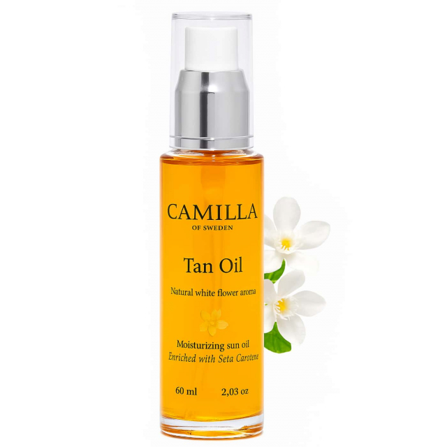 Camilla of Sweden Tan Oil White Flower