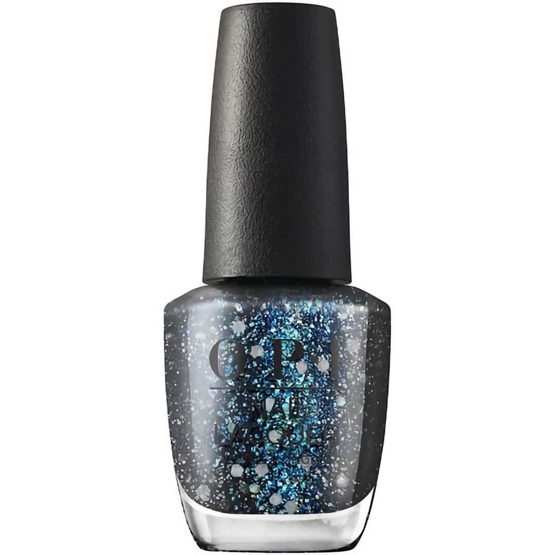 Hollywood Semi Sheer Black Glitter Nail Polish | Maniology