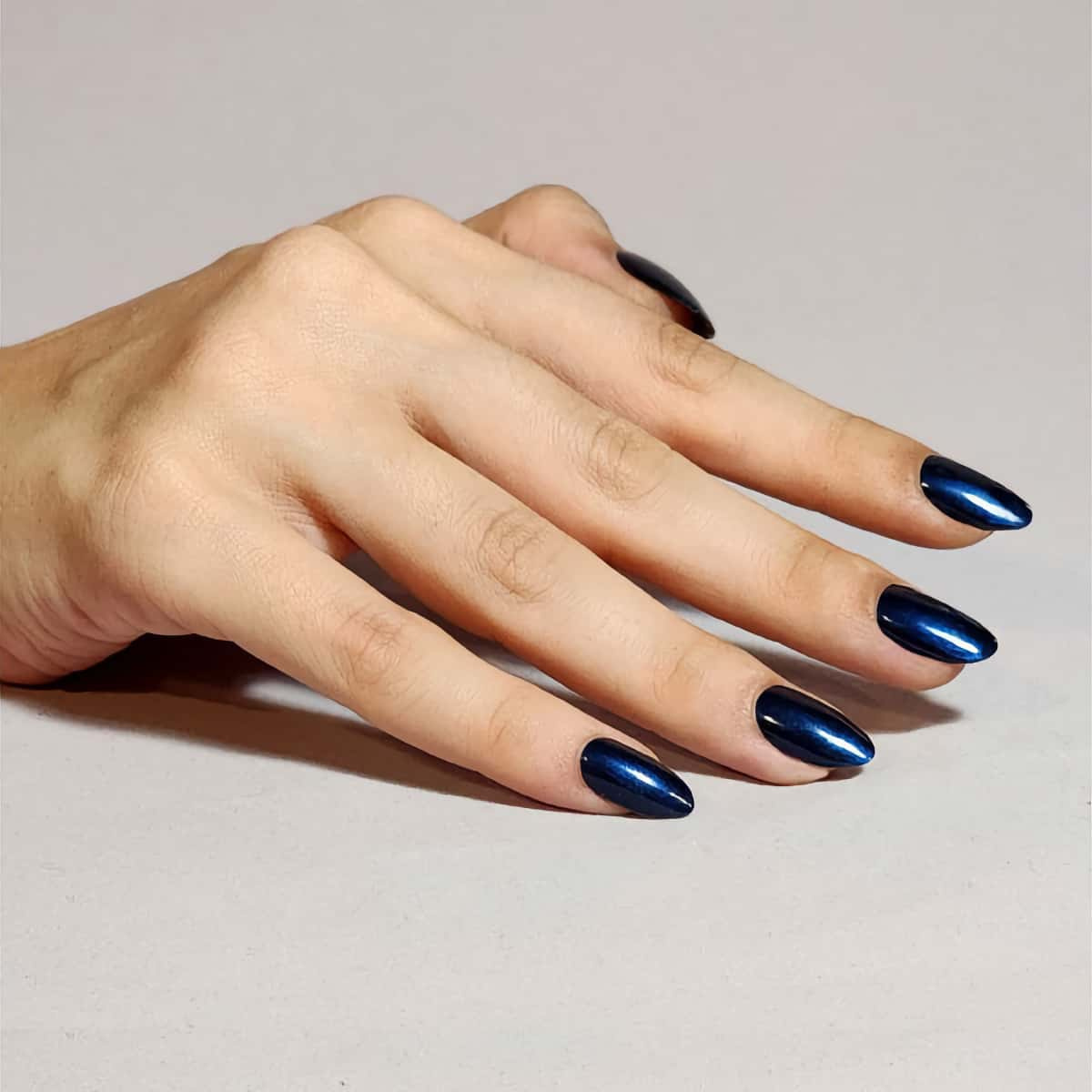 CND Vinylux Midnight Flight Nail Polish - Deep Midnight Blue with Shimmer