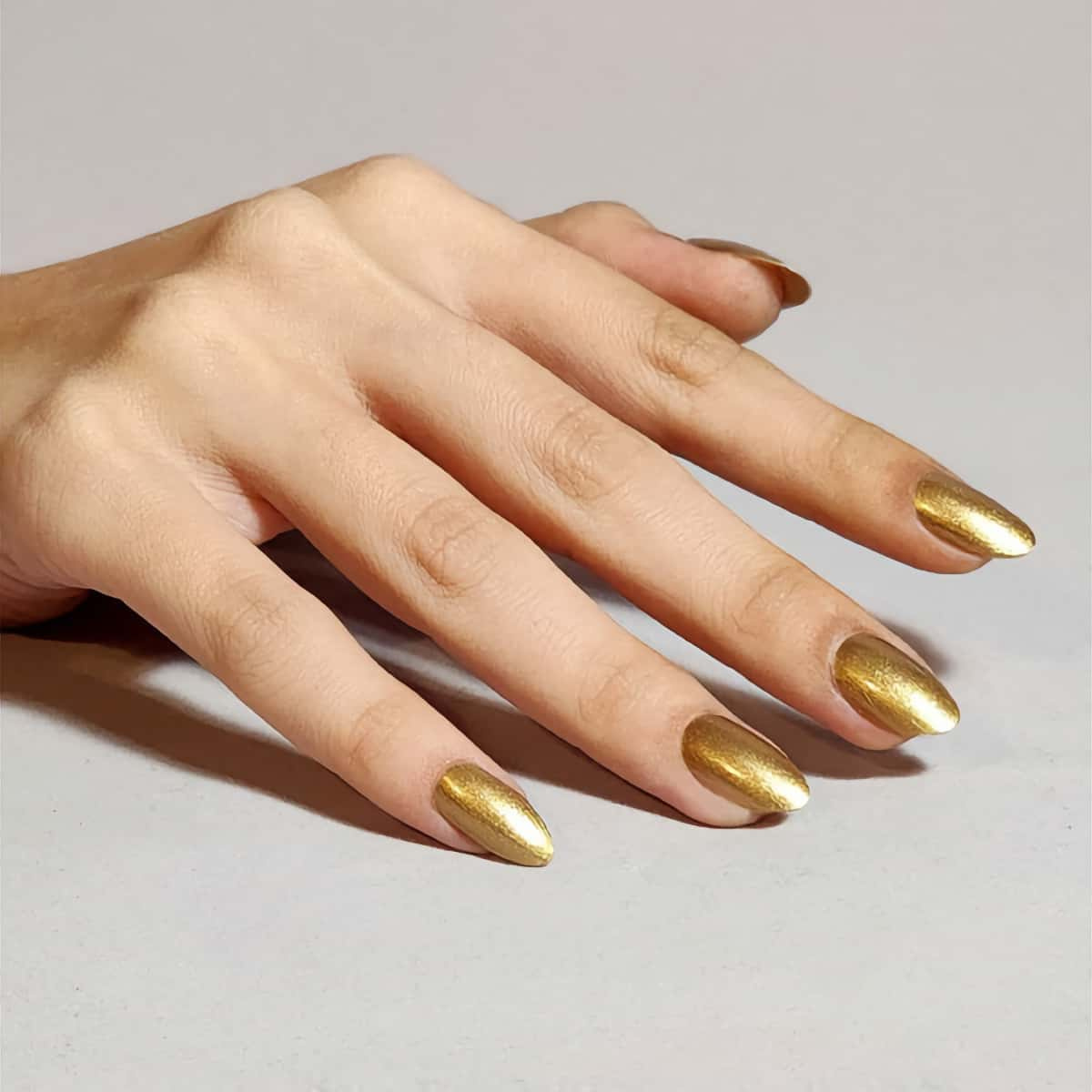 Sparkling Gold Nail Polish - Warm Tone, Perfect for Parties