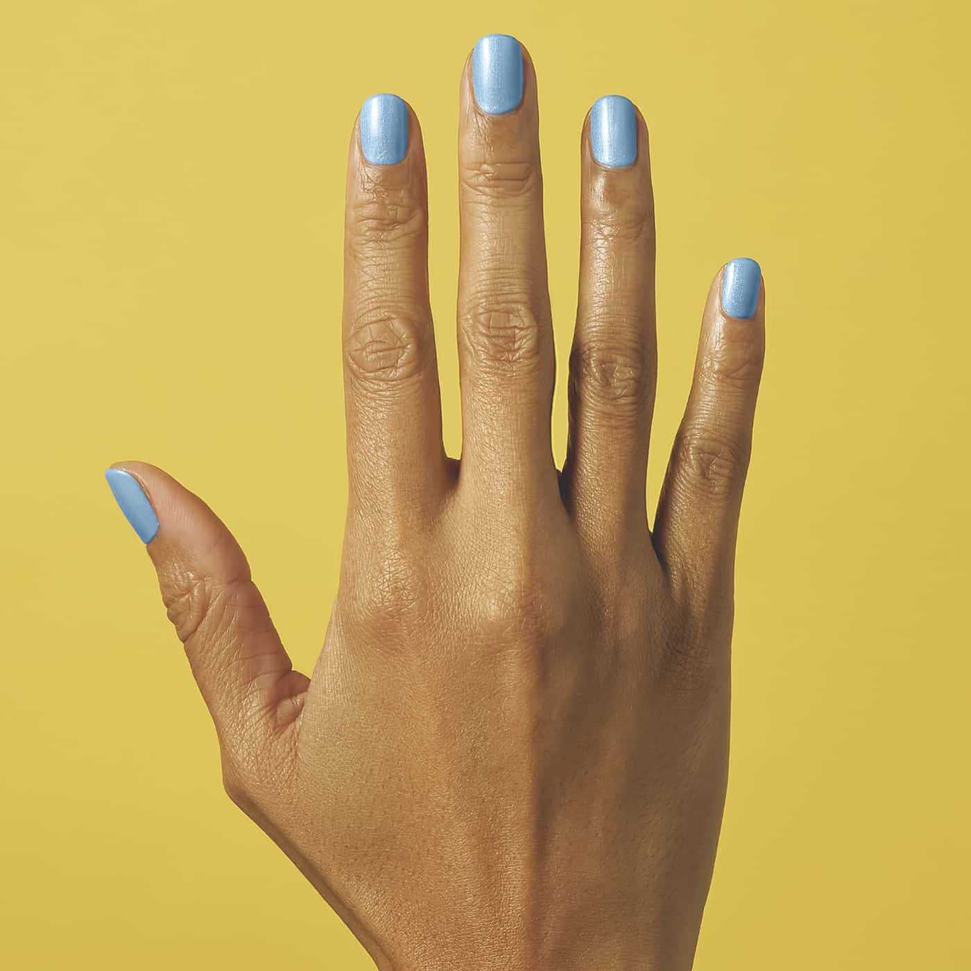 Light Sky Blue-Gray Nail Polish with Aqua Green Shimmer | CND Vinylux