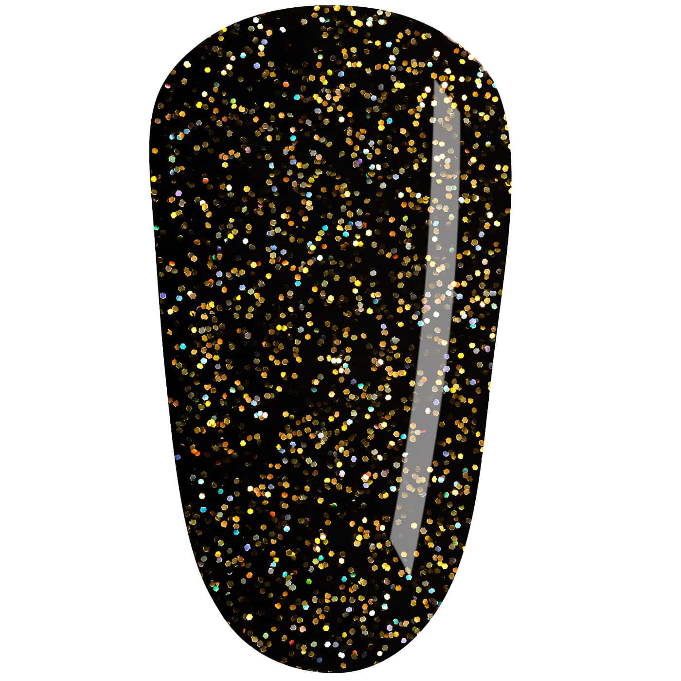 Black nail polish with glitter – CND Vinylux No. 483 Opulent Onyx – Enchanting look