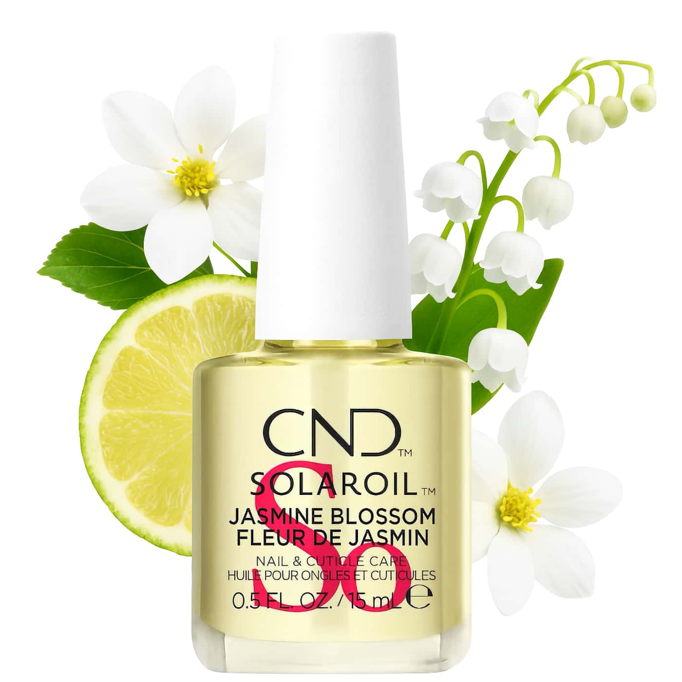 CND SolarOil Jasmine Blossom – nourishing cuticle and nail oil for hydration and nail strength