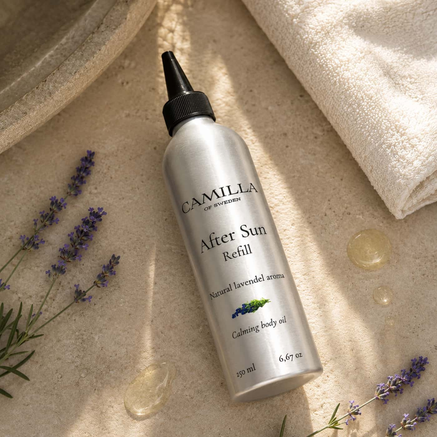 Camilla Of Sweden After Sun -Refill- lavender body oil refill for after-sun skincare