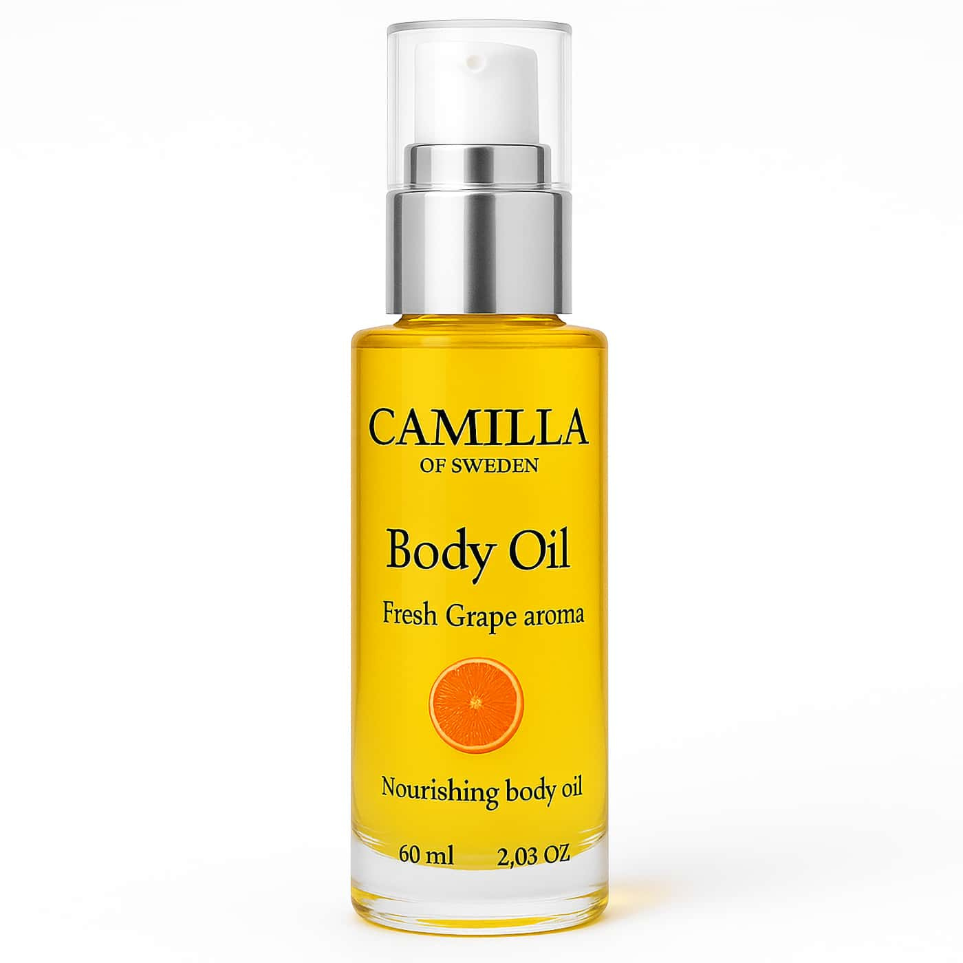 Camilla of Sweden Body Oil Fresh Grapefruit – Hydrating body oil with jojoba, argan & shea butter | Natural skincare for soft skin
