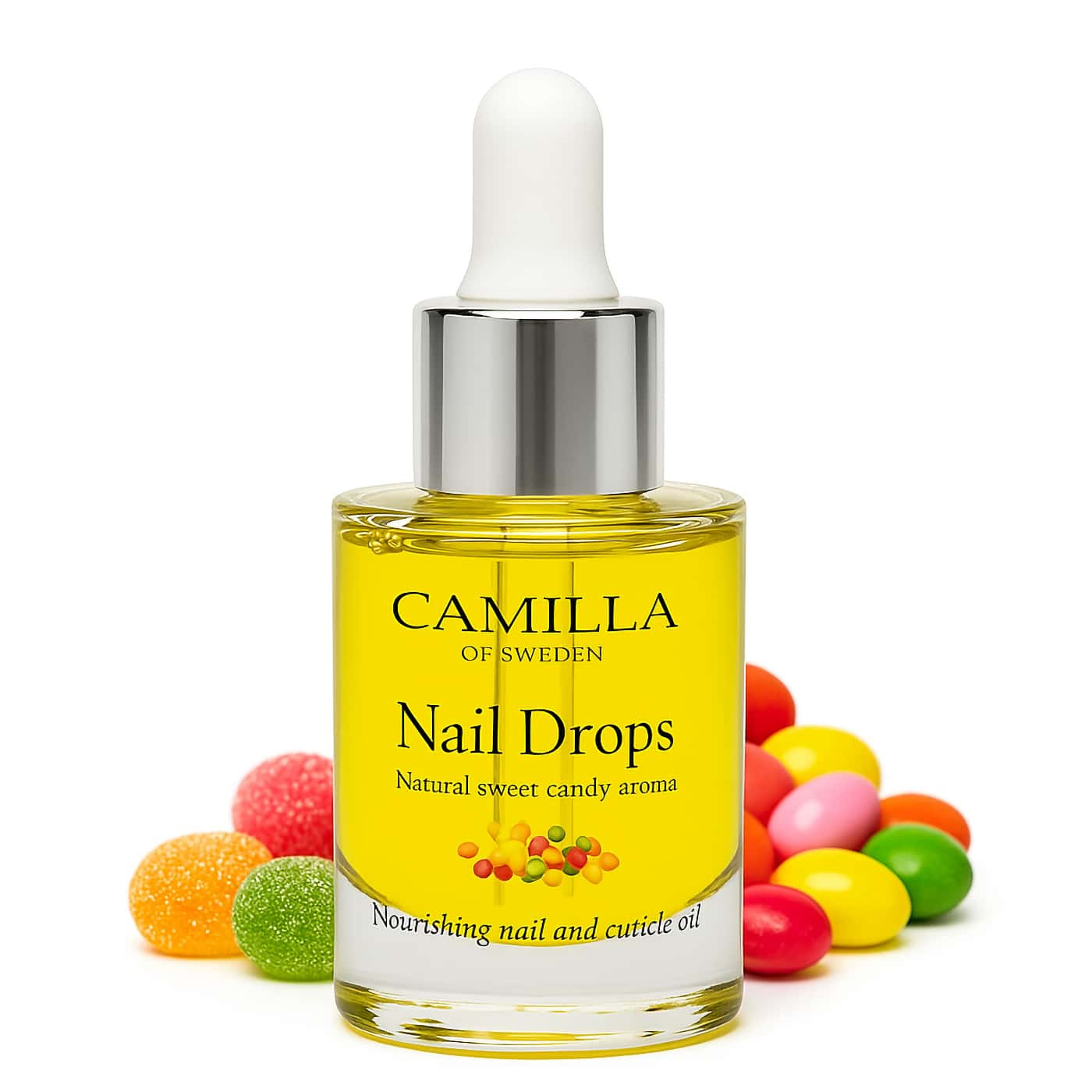 Camilla of Sweden Nail Drops – Natural sweet candy nail oil | Vegan | Hydrates cuticles | Strengthens brittle nails