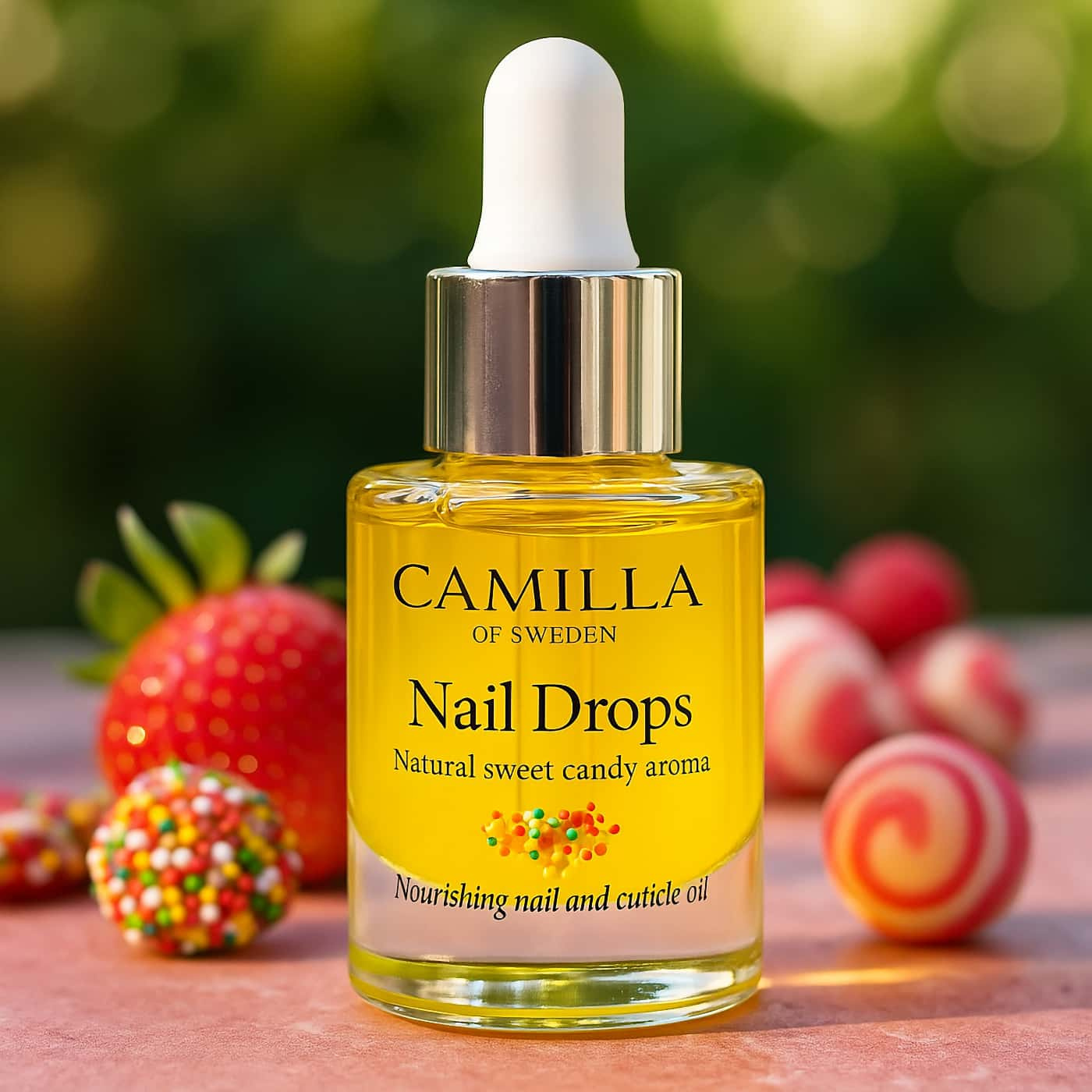 Camilla of Sweden Nail Drops – Natural sweet candy nail oil | Vegan | Hydrates cuticles | Strengthens brittle nails