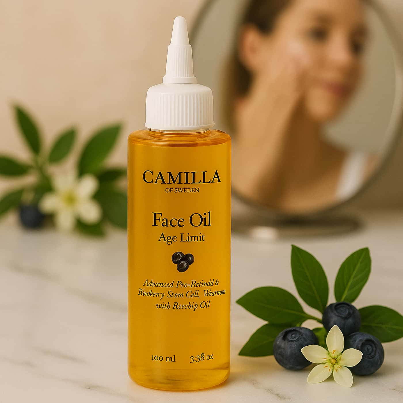 Camilla of Sweden Face Oil Age Limit Refill | Nourishing face oil with pro-retinal and antioxidant care
