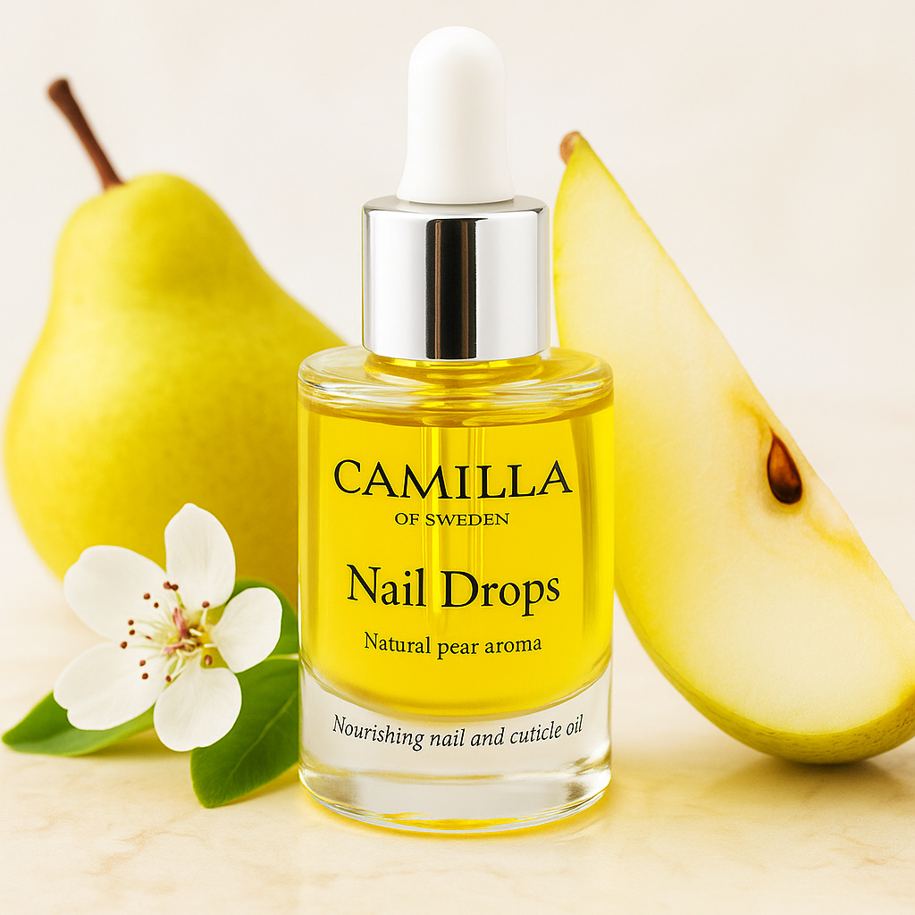 Camilla of Sweden Nail Drops – natural pear-scented nail oil | strengthens nails & hydrates cuticles